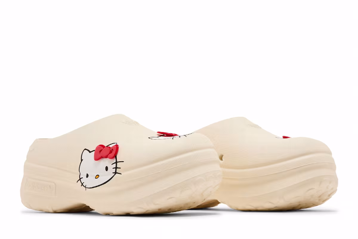 Hello Kitty x adidas Women's Adifom Stan Smith Mule 50th Anniversary Pack - Off White, view 9