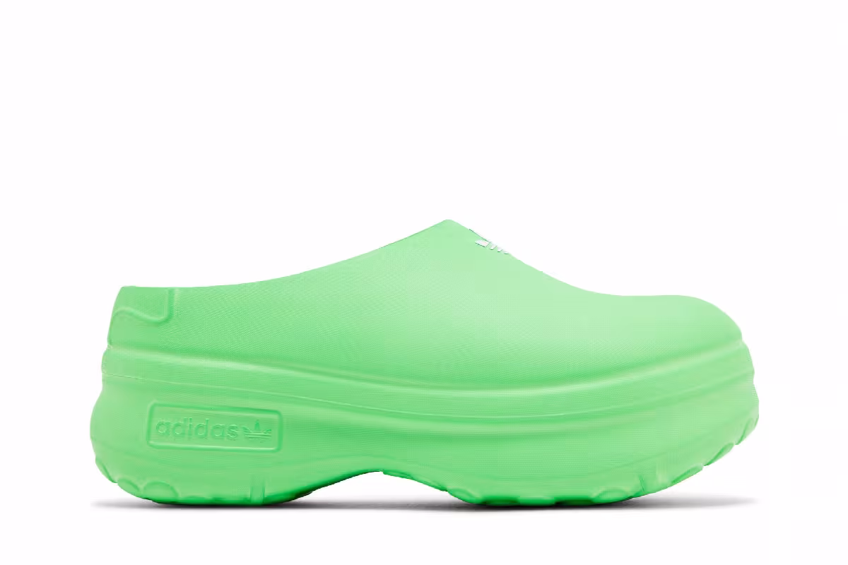 adidas Women's Adifom Stan Smith Mule Solar Green, view 2