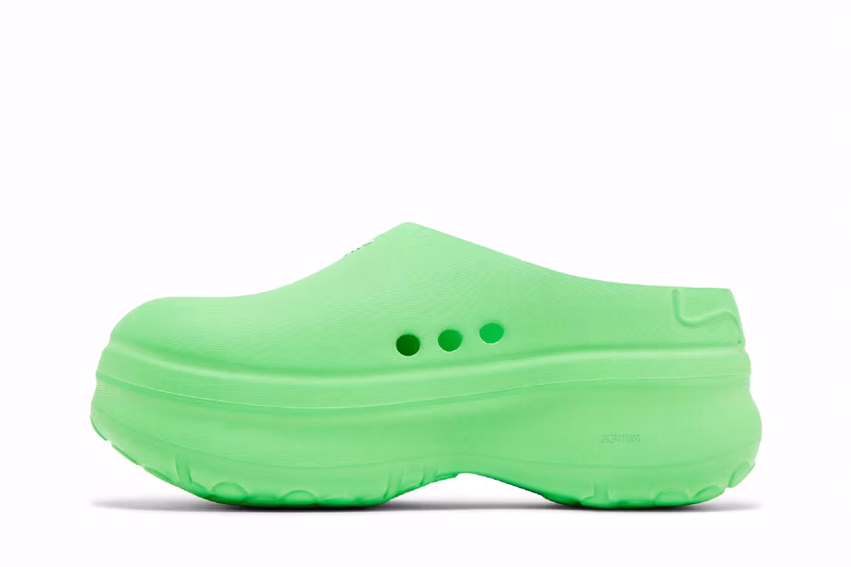 adidas Women's Adifom Stan Smith Mule Solar Green, view 4