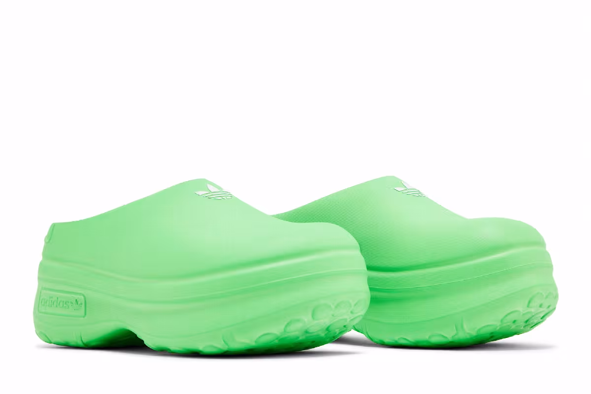 adidas Women's Adifom Stan Smith Mule Solar Green, view 9