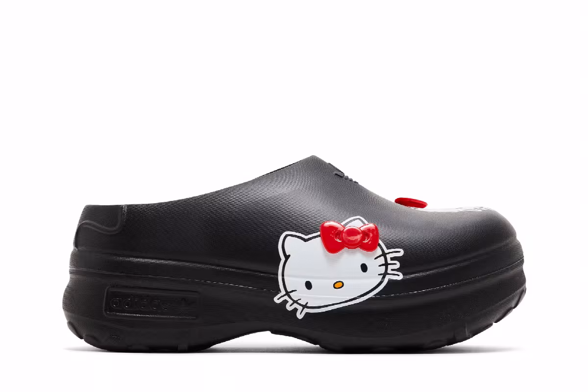 Hello Kitty x adidas Women's Adifom Stan Smith Mule 50th Anniversary - Black, view 2