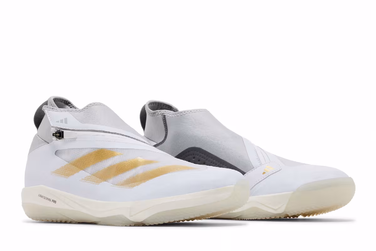 adidas Adizero Impact+ Turf White Gold Metallic, view 9