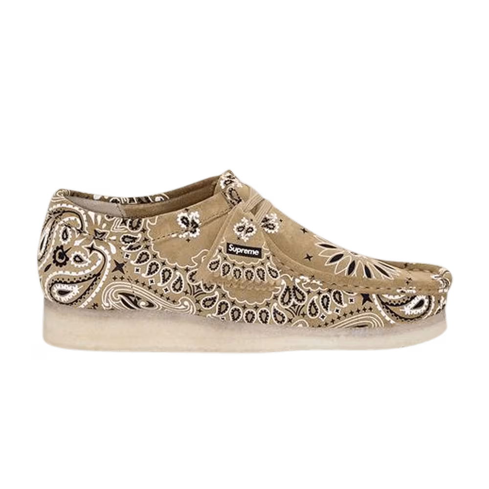 Supreme x Clarks Wallabee Bandana Khaki