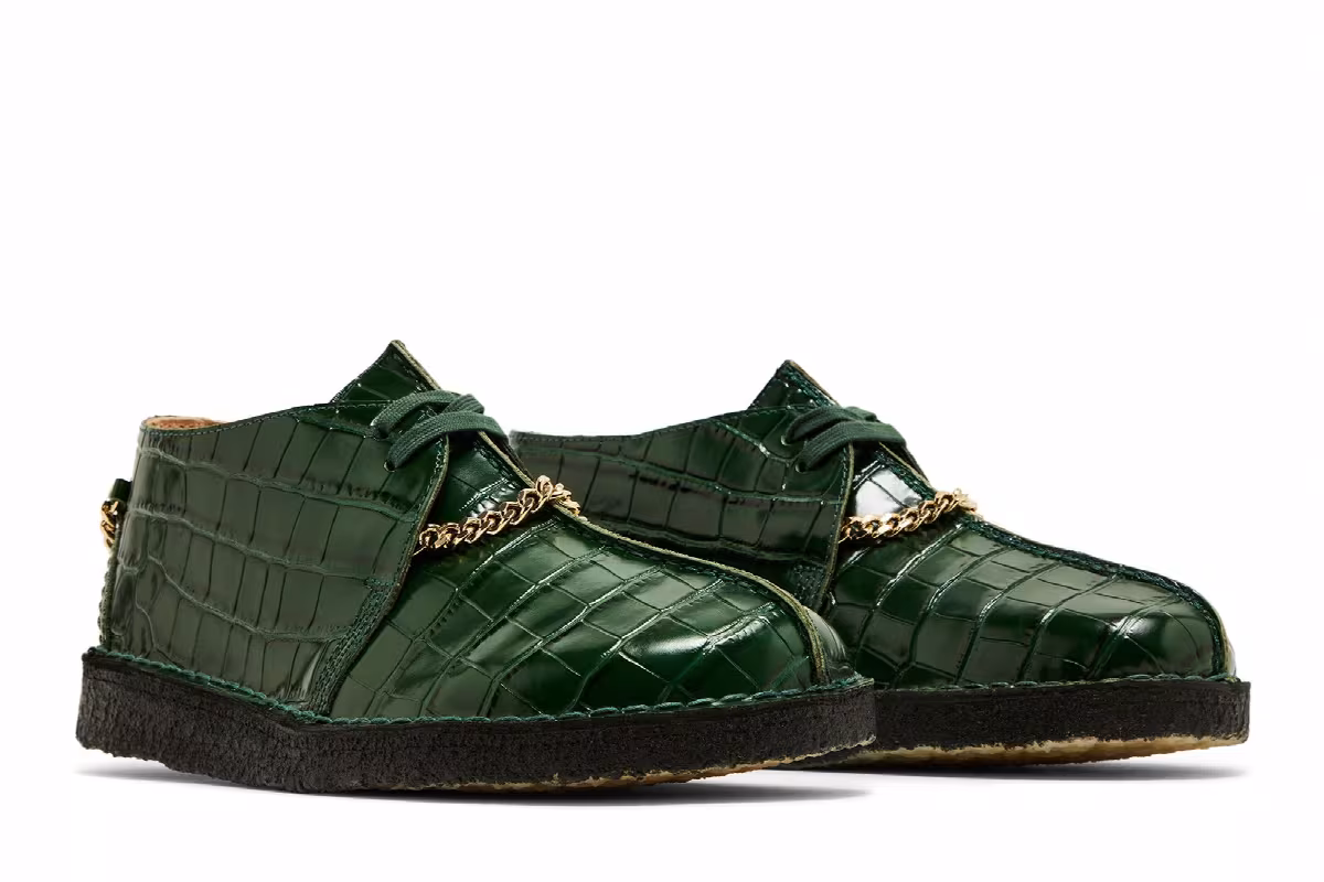 Martine Rose x Supreme x Clarks Desert Trek Green, view 9