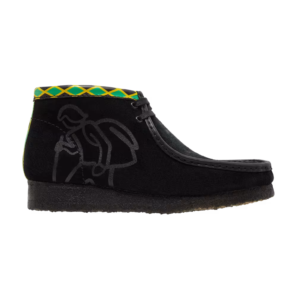 Jamaica x Clarks Wallabee Black
