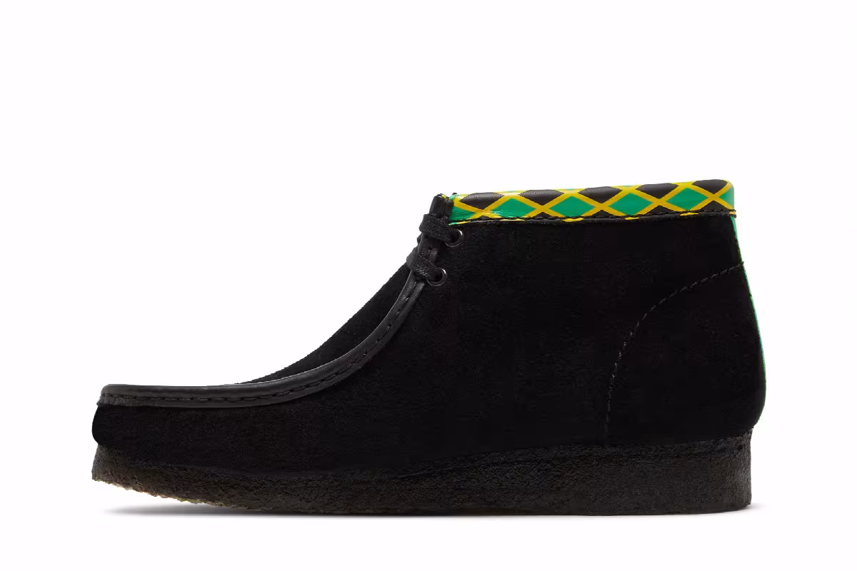 Jamaica x Clarks Wallabee Black, view 4