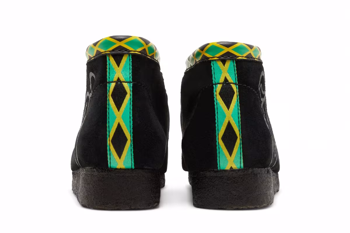 Jamaica x Clarks Wallabee Black, view 7