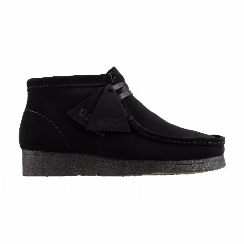 Clarks Wmns Wallabee Boot 'Black Suede'