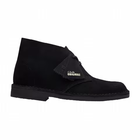 Clarks Wmns Desert Boot 'Black Suede'