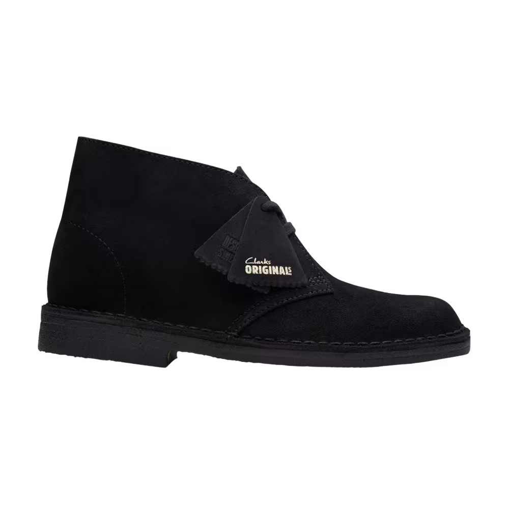 Clarks Women's Desert Boot Black Suede
