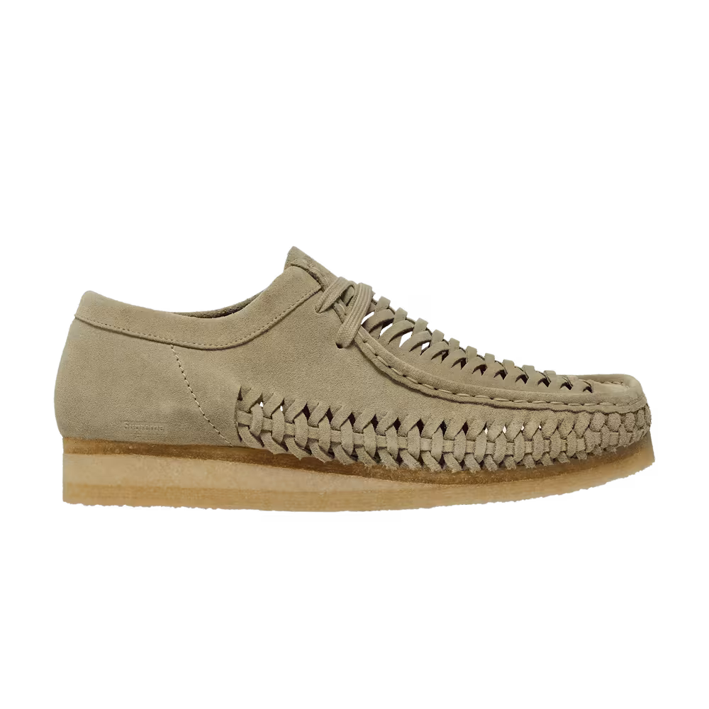 Supreme x Clarks Woven Wallabee Tan