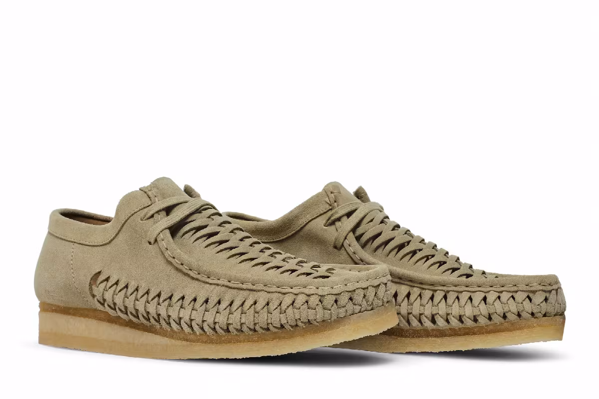 Supreme x Clarks Woven Wallabee Tan, view 9