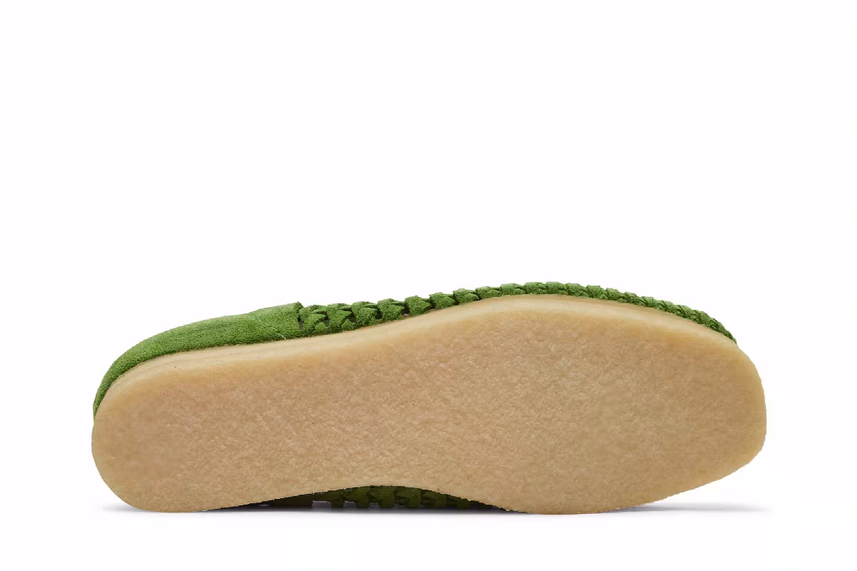 Clarks Supreme x Woven Wallabee Green, view 5
