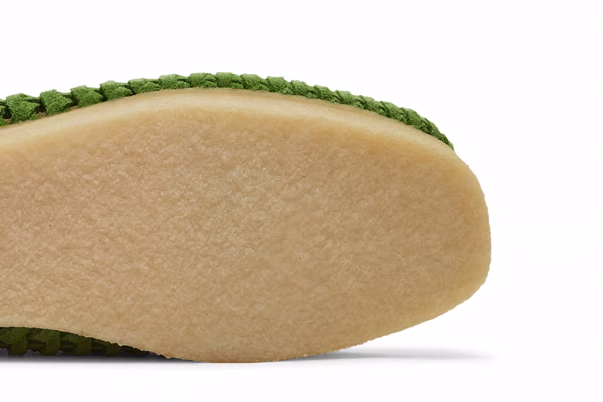 Clarks Supreme x Woven Wallabee Green, view 6