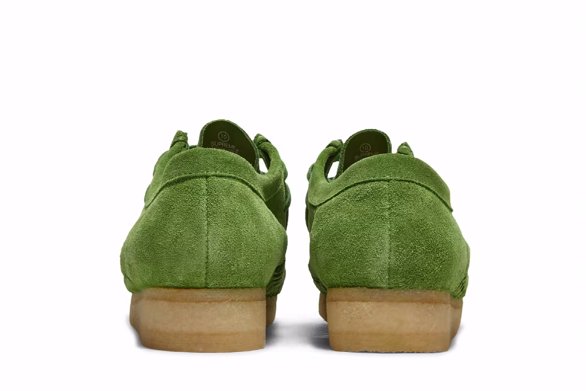 Clarks Supreme x Woven Wallabee Green, view 7