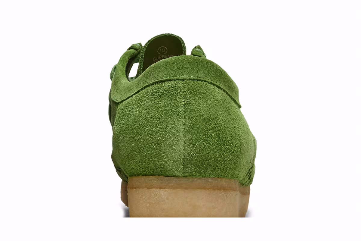 Clarks Supreme x Woven Wallabee Green, view 8