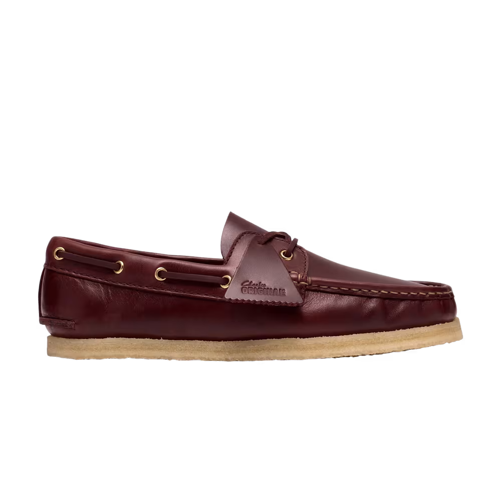 Clarks Godney Boat Shoe British Tan Leather