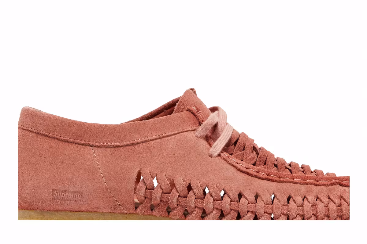 Clarks Supreme x Woven Wallabee Pink, view 3