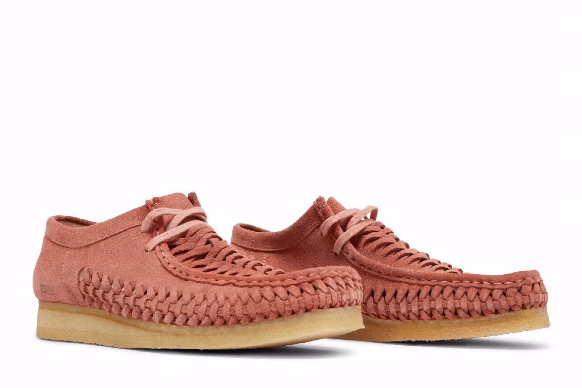 Clarks Supreme x Woven Wallabee Pink, view 9