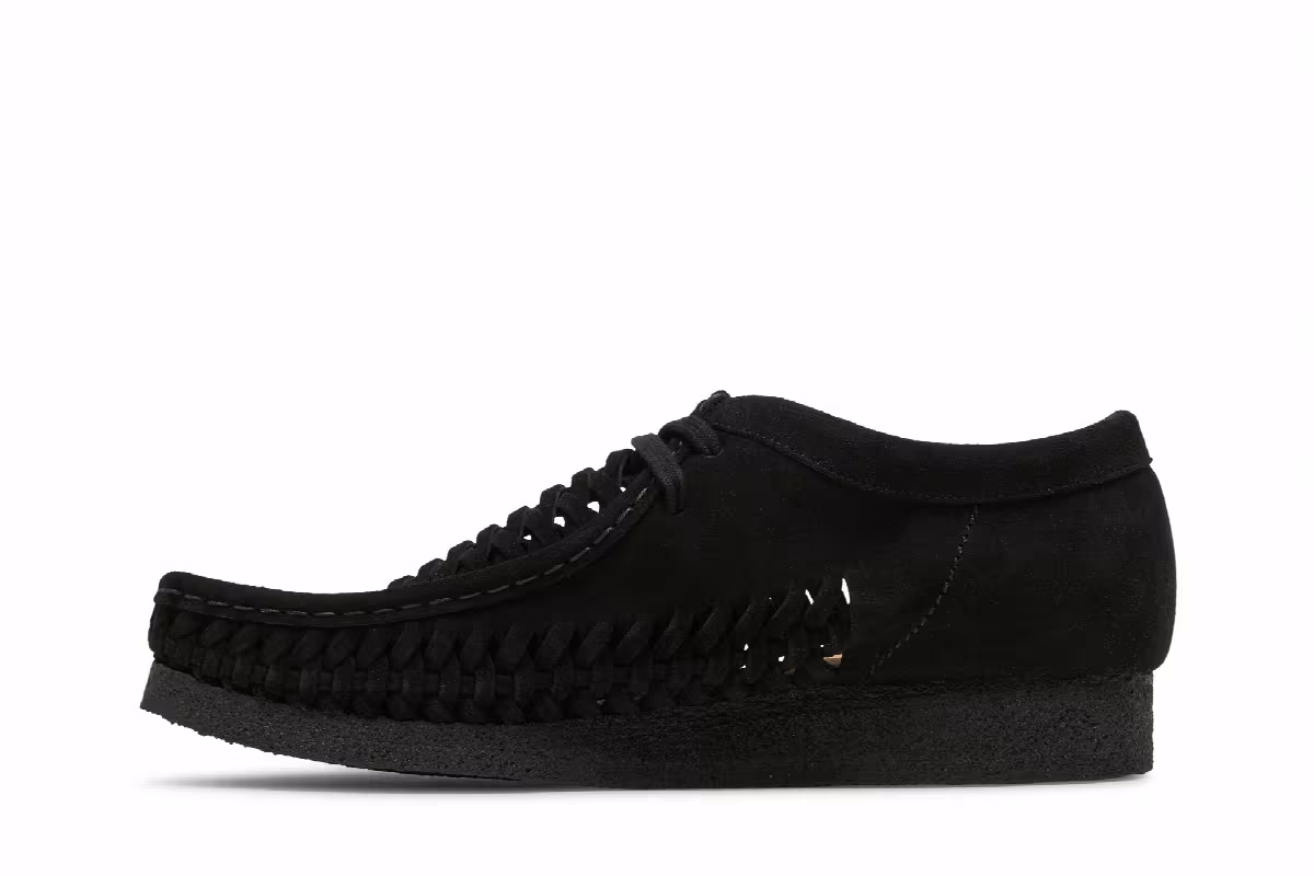 Supreme x Clarks Woven Wallabee Black, view 4