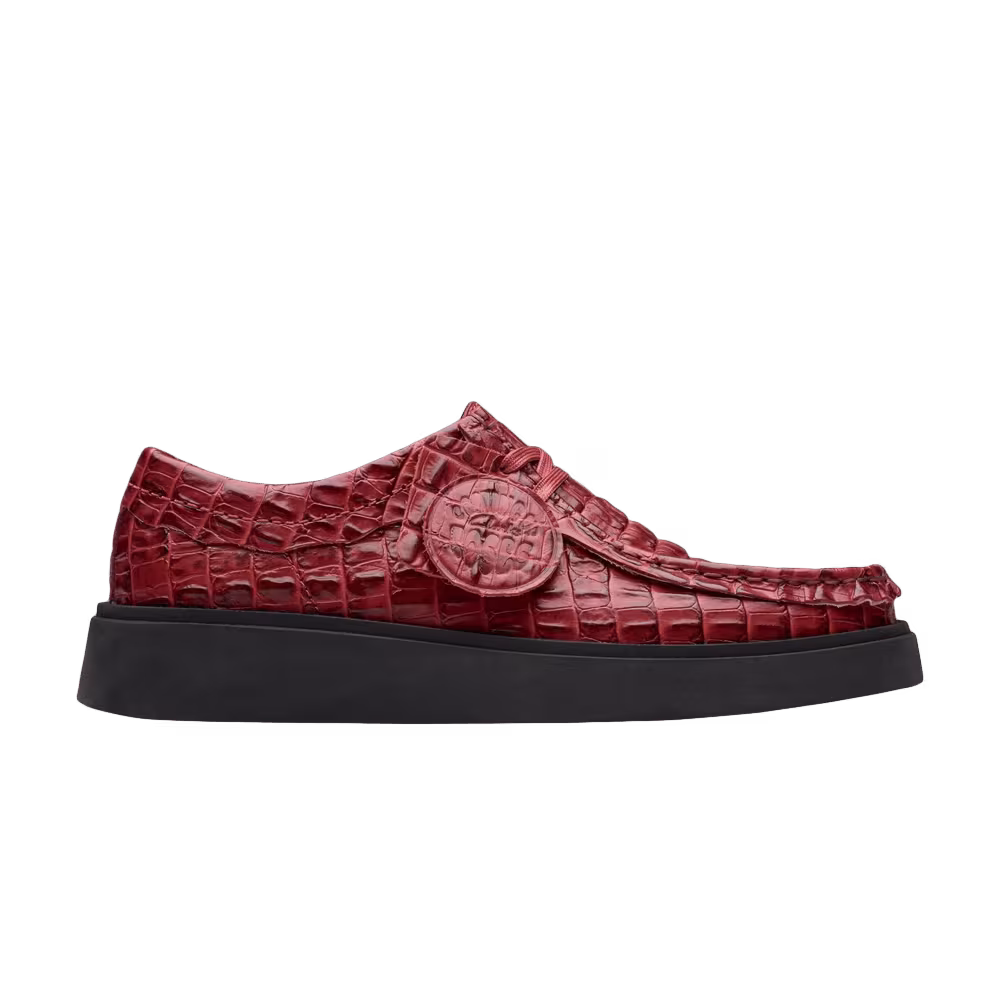 Martine Rose x Clarks Torview Burgundy Croc