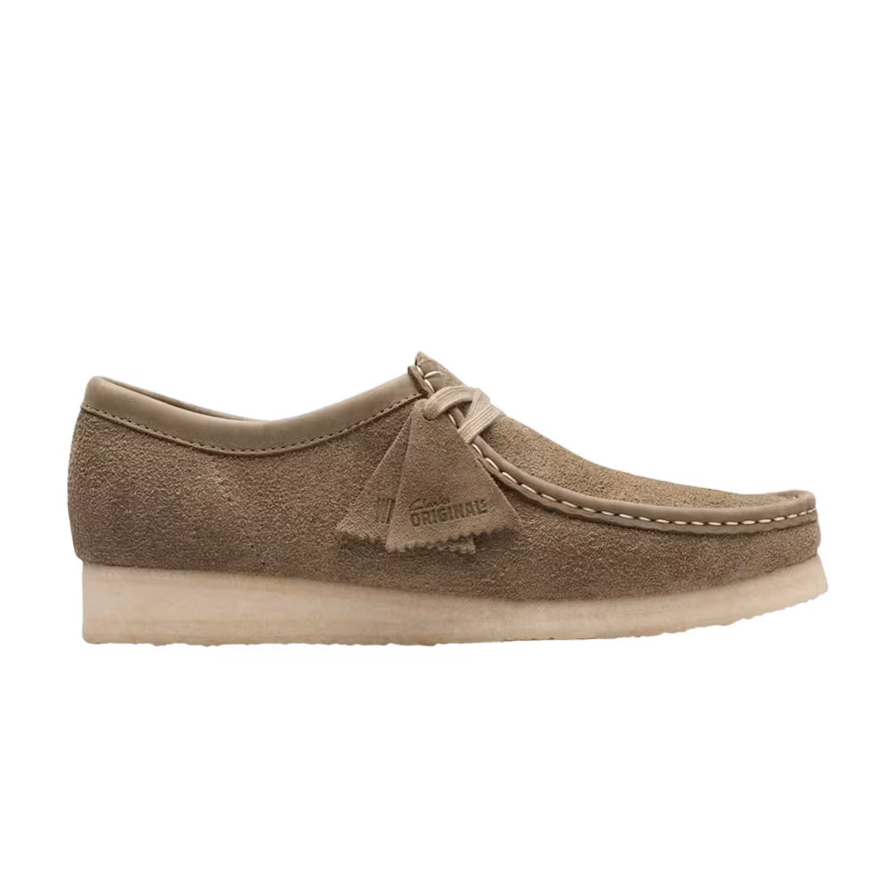 Clarks Wallabee Pale Khaki Suede