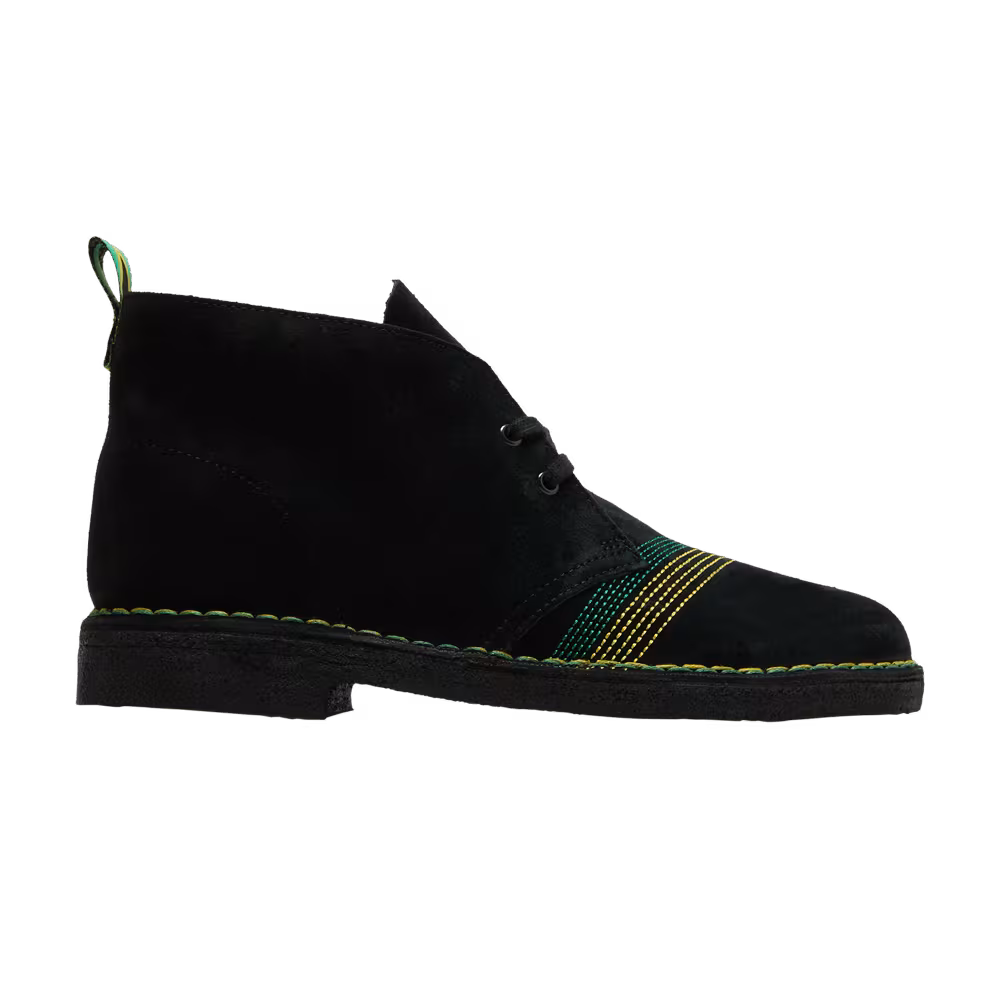 Jamaica x Clarks Desert Boot Black