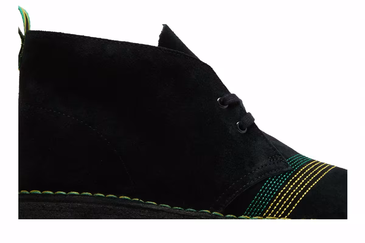Jamaica x Clarks Desert Boot Black, view 3