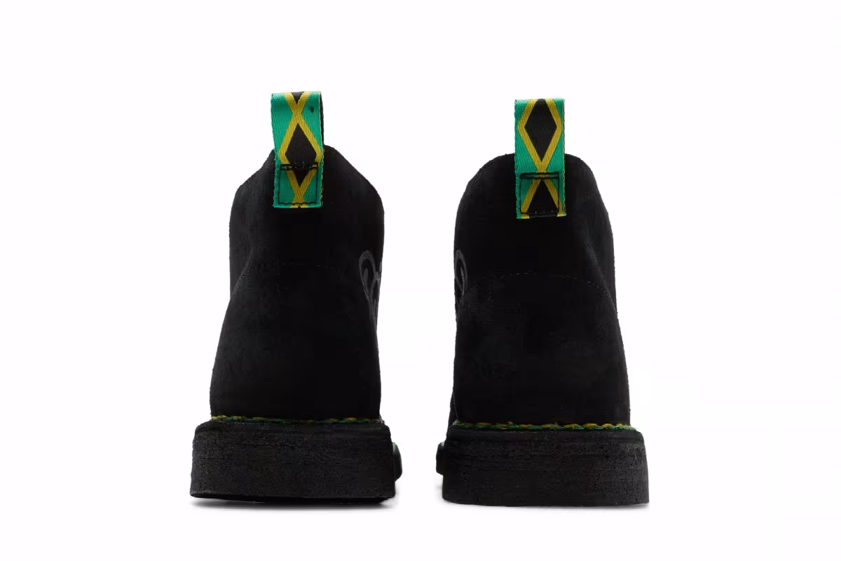 Jamaica x Clarks Desert Boot Black, view 7
