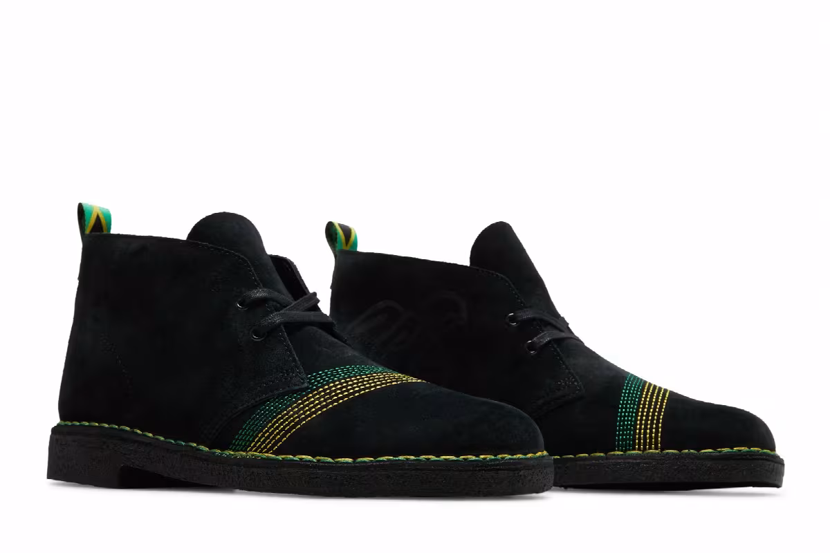 Jamaica x Clarks Desert Boot Black, view 9