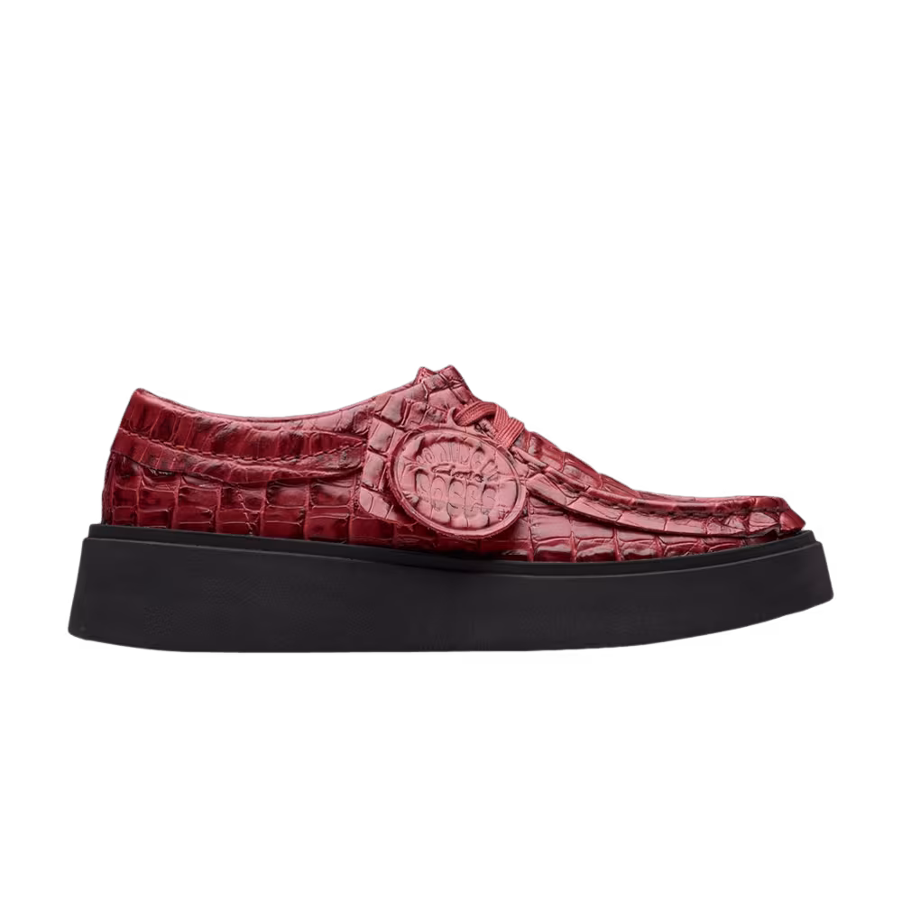 Martine Rose x Clarks Women's Torview Burgundy Croc