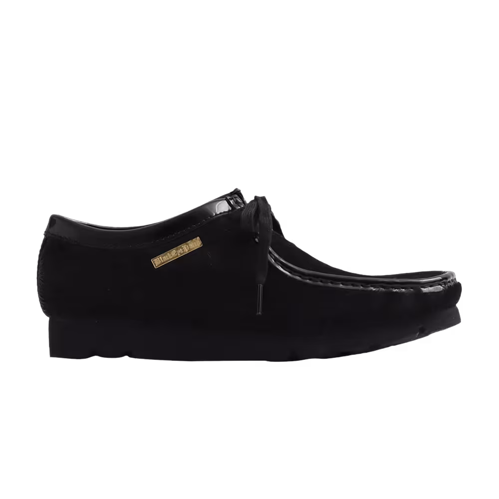 atmos x Black Eye Patch x Clarks Wallabee Black