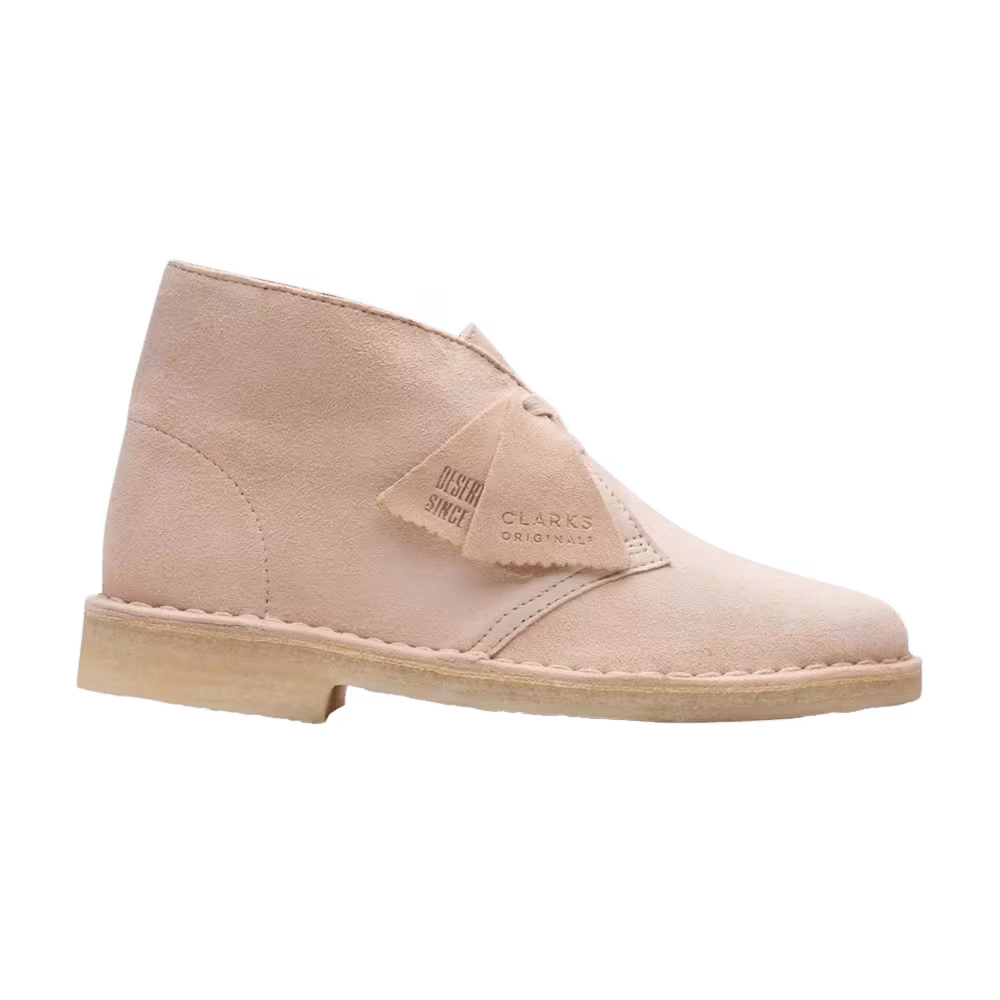 Clarks Women's Desert Boot Natural Beige Suede