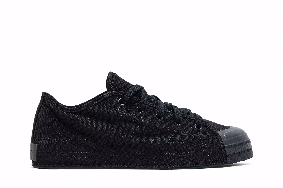 adidas Y-3 Nizza Low Triple Black, view 2