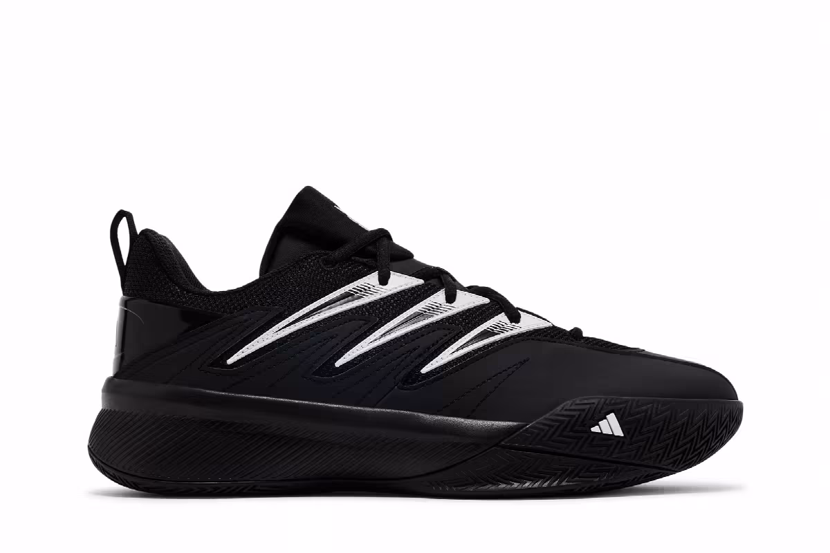 adidas Dame Certified 3 Low Black White, view 2