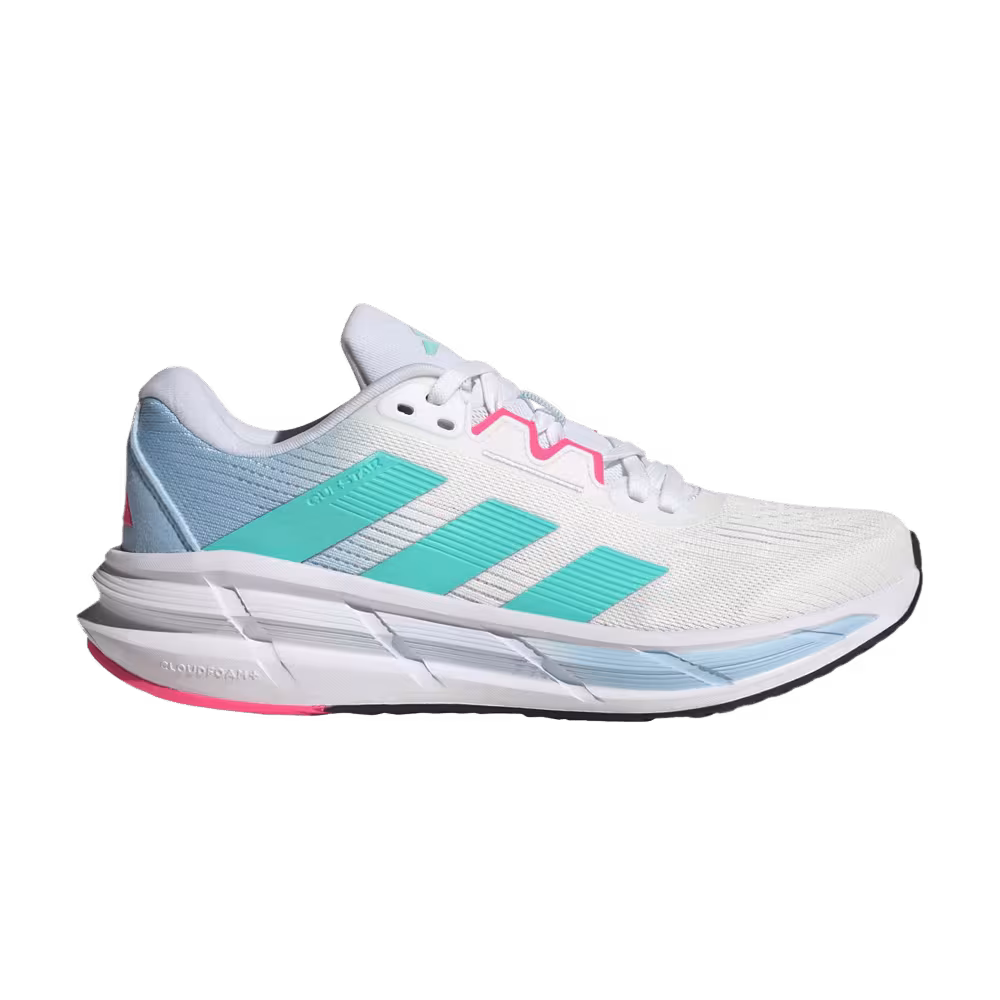 Adidas Women's Questar 3 White Flash Aqua Lucid Pink