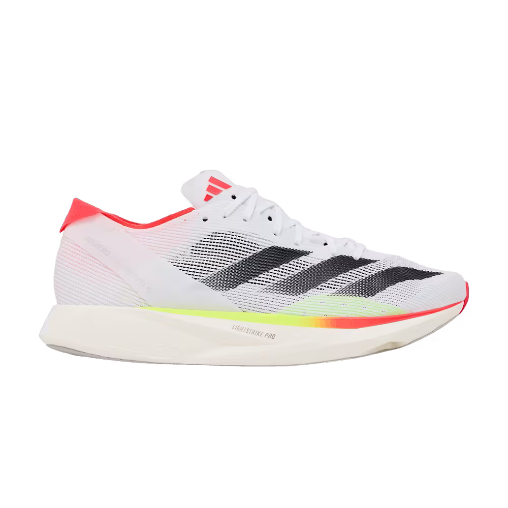 adidas Adizero Takumi Sen 10 White Black Lucid Red