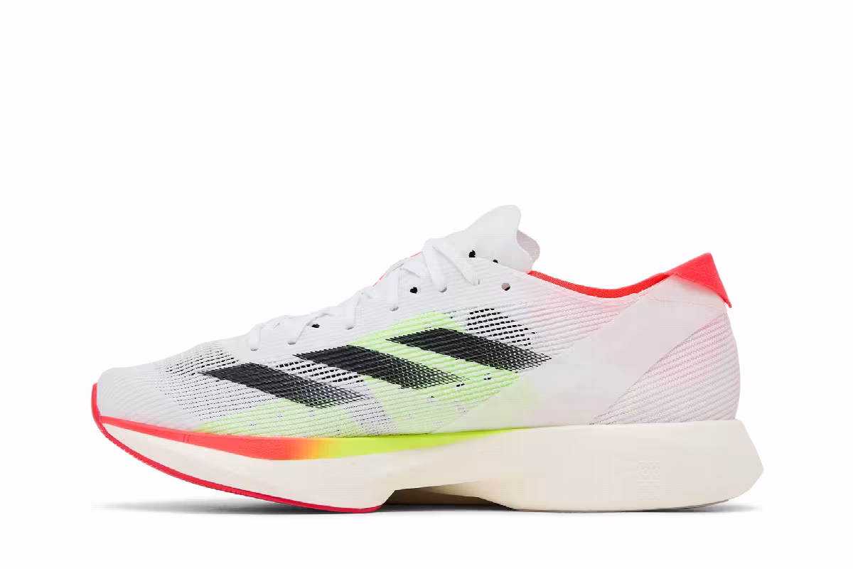 adidas Adizero Takumi Sen 10 White Black Lucid Red, view 4