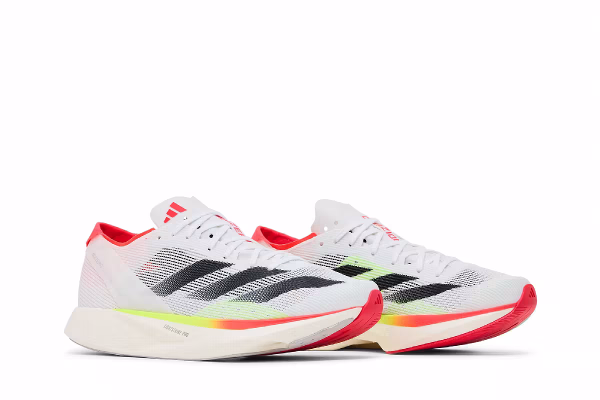 adidas Adizero Takumi Sen 10 White Black Lucid Red, view 9