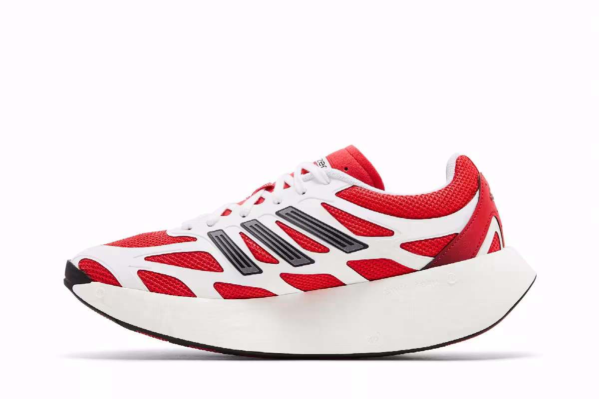 adidas Adizero Aruku White Pure Ruby, view 4