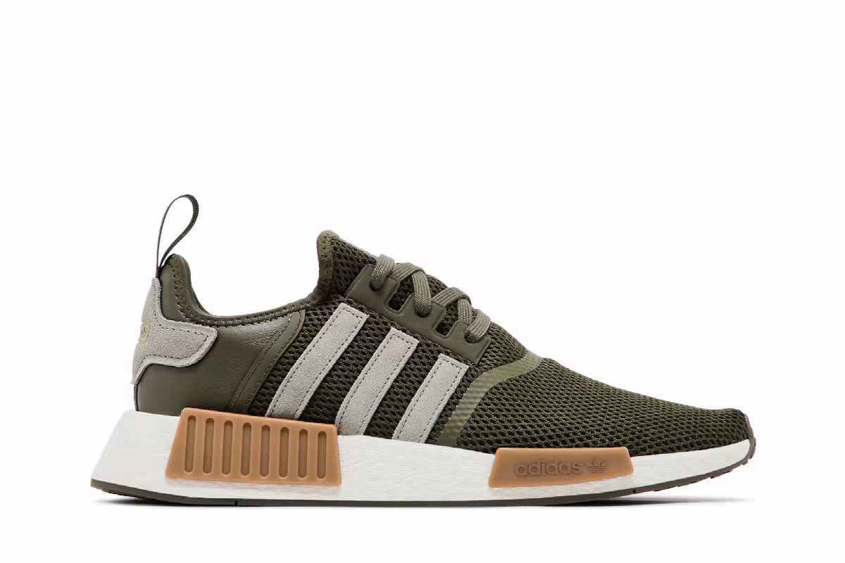 adidas NMD_R1 Olive Strata Silver Pebble, view 2