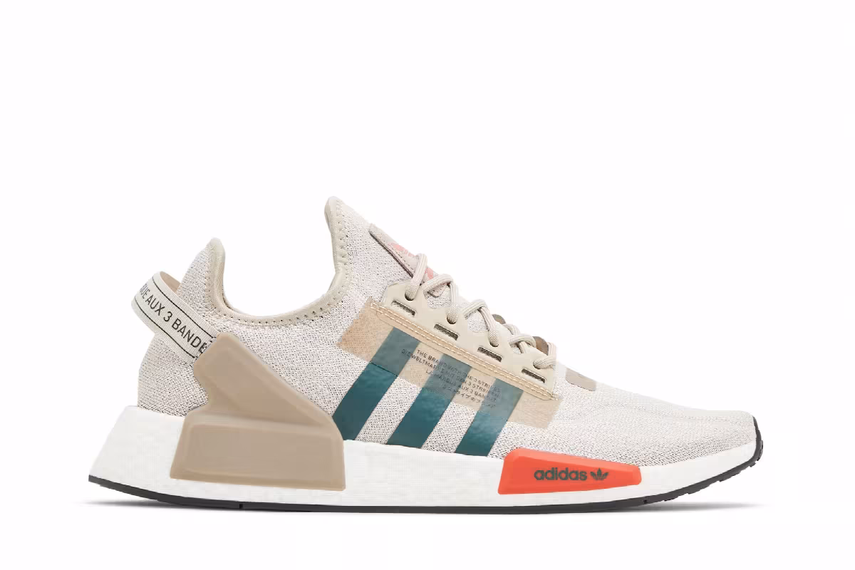adidas NMD_R1 V2 Wonder Beige Mineral Green, view 2