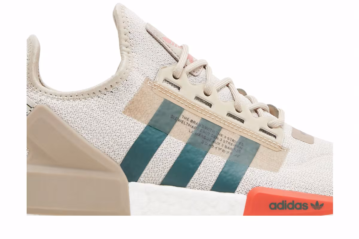 adidas NMD_R1 V2 Wonder Beige Mineral Green, view 3