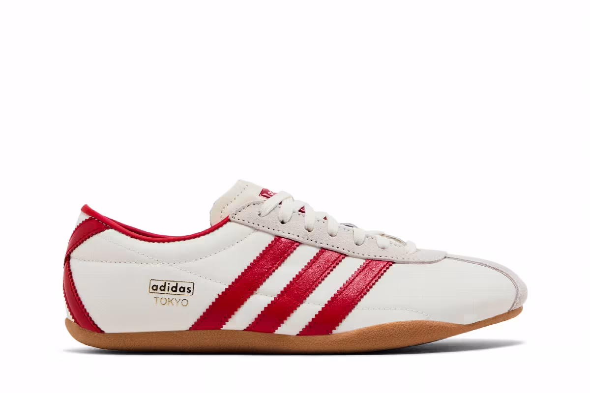 adidas Women's Tokyo Off White Scarlet, view 2