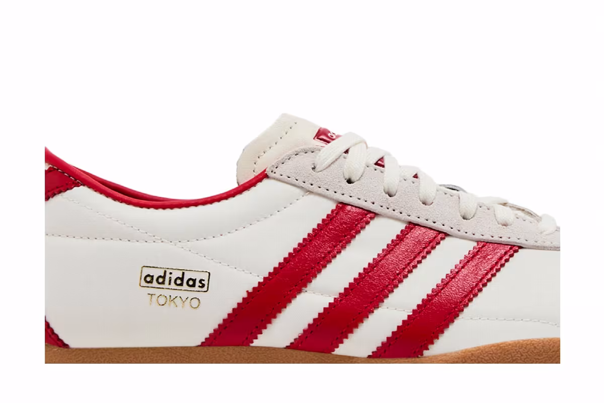 adidas Women's Tokyo Off White Scarlet, view 3