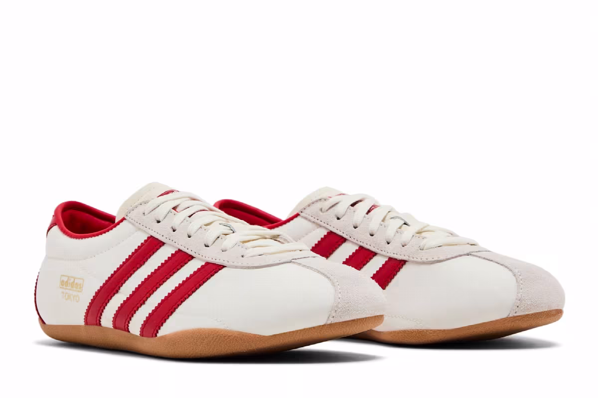 adidas Women's Tokyo Off White Scarlet, view 9