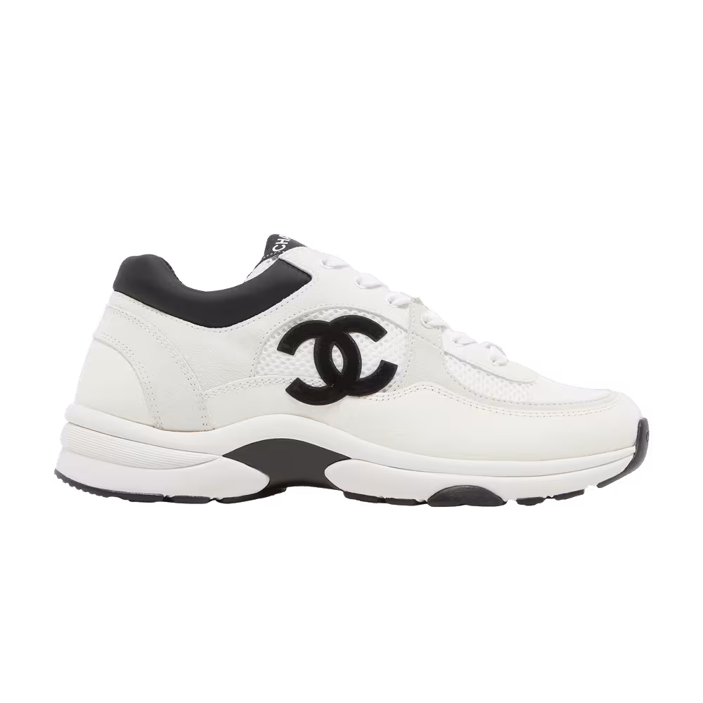 Chanel Women's CC Logo Sneaker White Black
