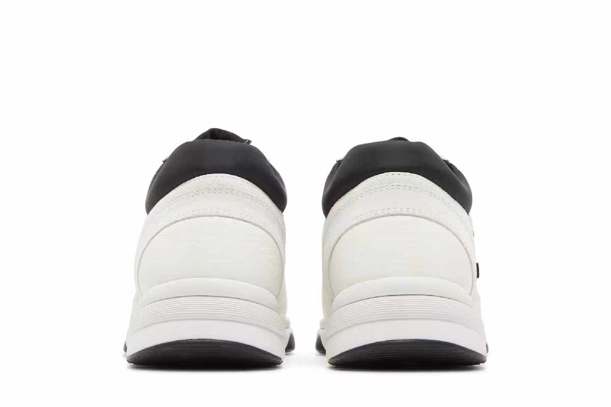 Chanel Women's CC Logo Sneaker White Black, view 7