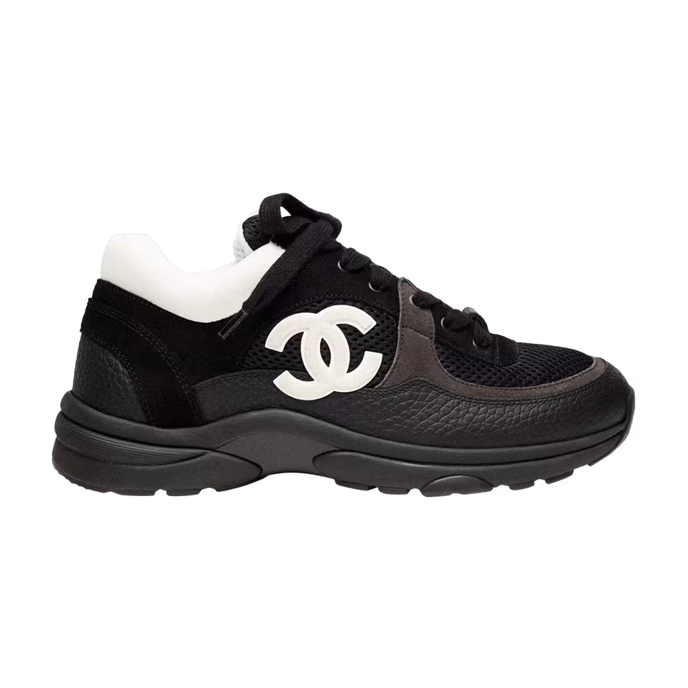 Chanel Women's CC Logo Sneaker Black White