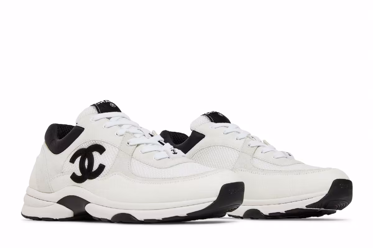 Chanel Sneaker White Black, view 9